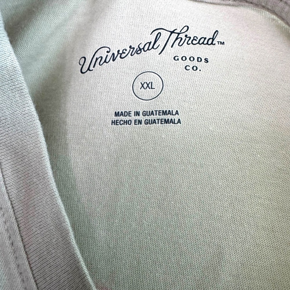 NWT‎ Shirt Women's XXL Summer French Riviera Pink Script Universal Thread - Picture 4 of 7